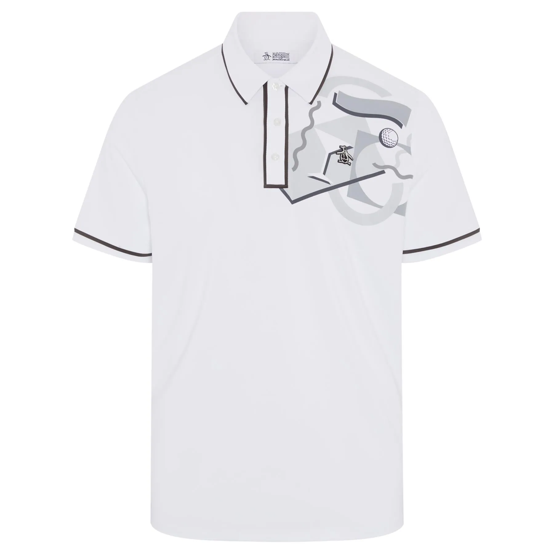 80s Mix Media Stretch Polo Bright White - SU24