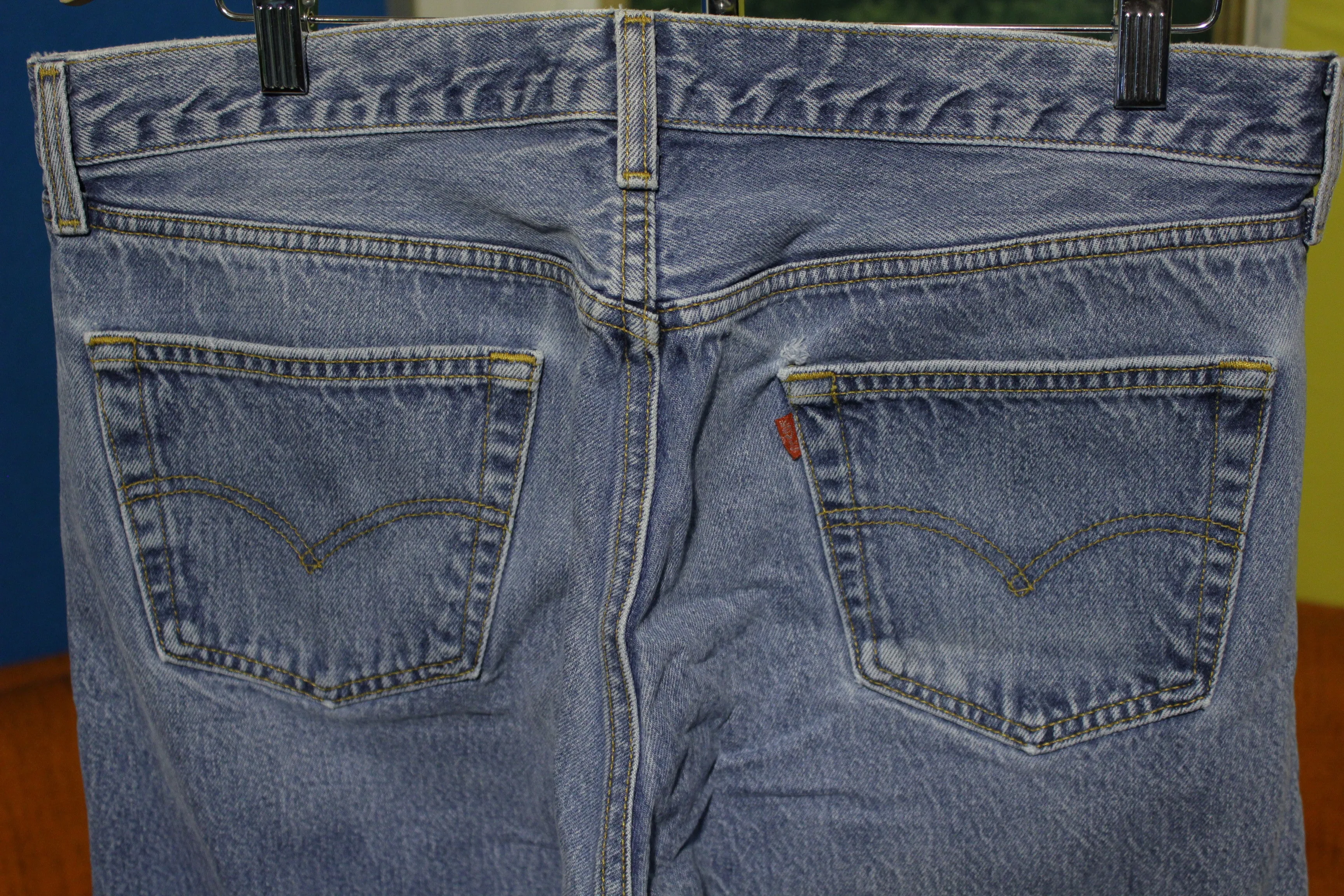 90s Levis 501 Button Fly Jeans Lot Of 2 Vintage Grunge Punk USA Made 501xx 36x31