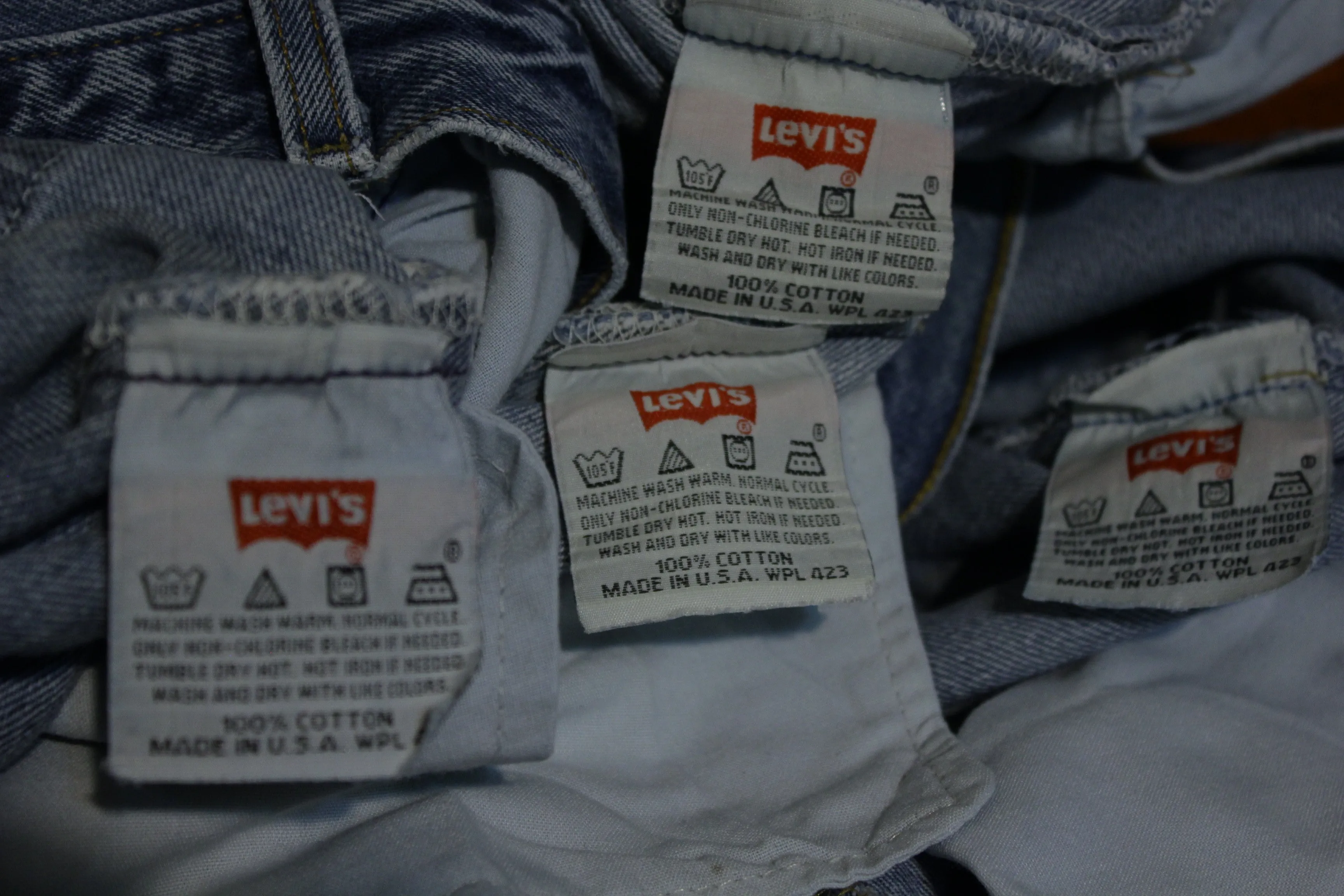 90s Levis 501 Button Fly Jeans Lot Of 4 Vintage Grunge Punk USA Made 501xx 36x31