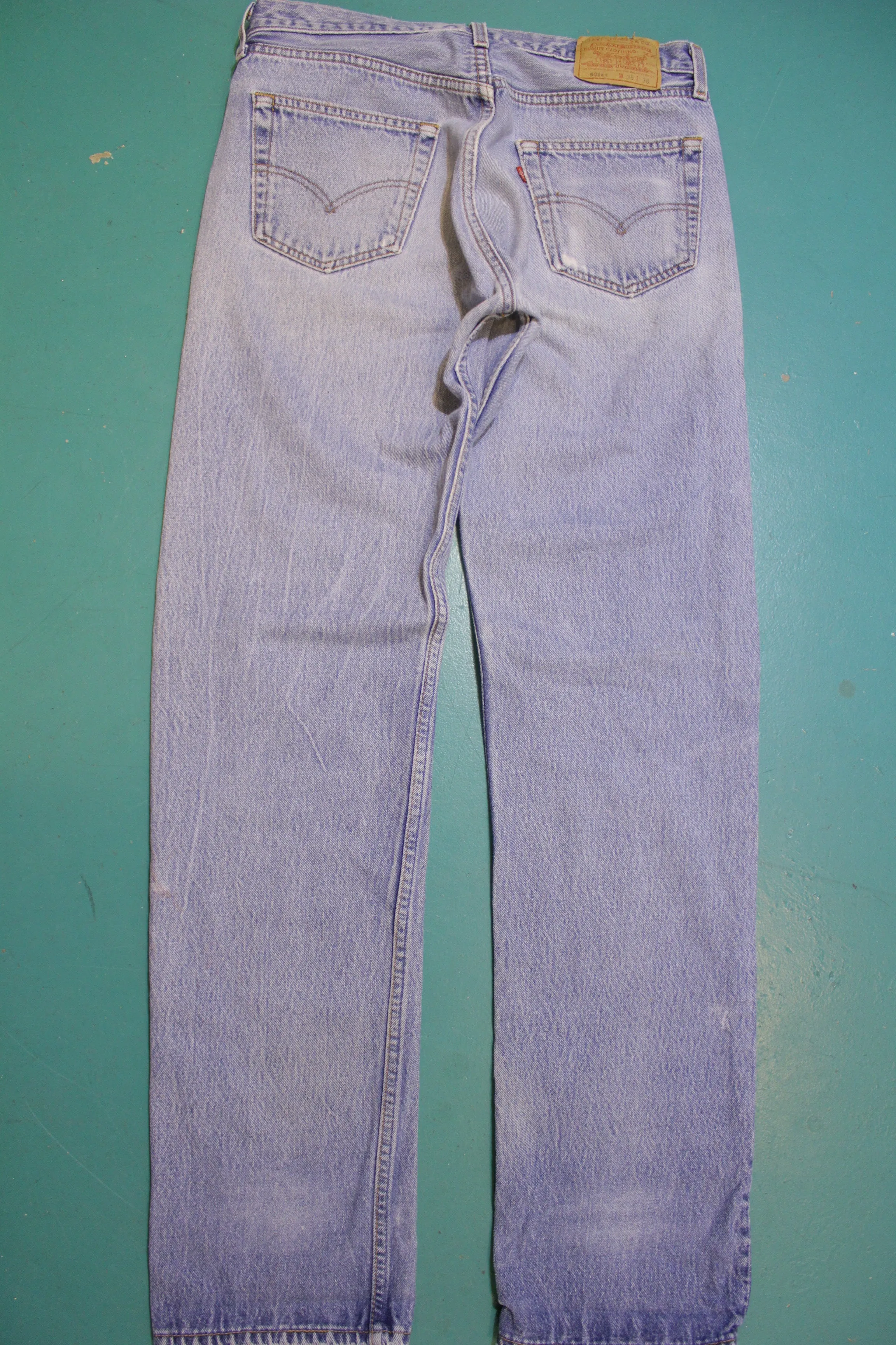 90s Levis 501 Button Fly Jeans. Vintage Grunge Punk Made in USA 501xx 32 x 36