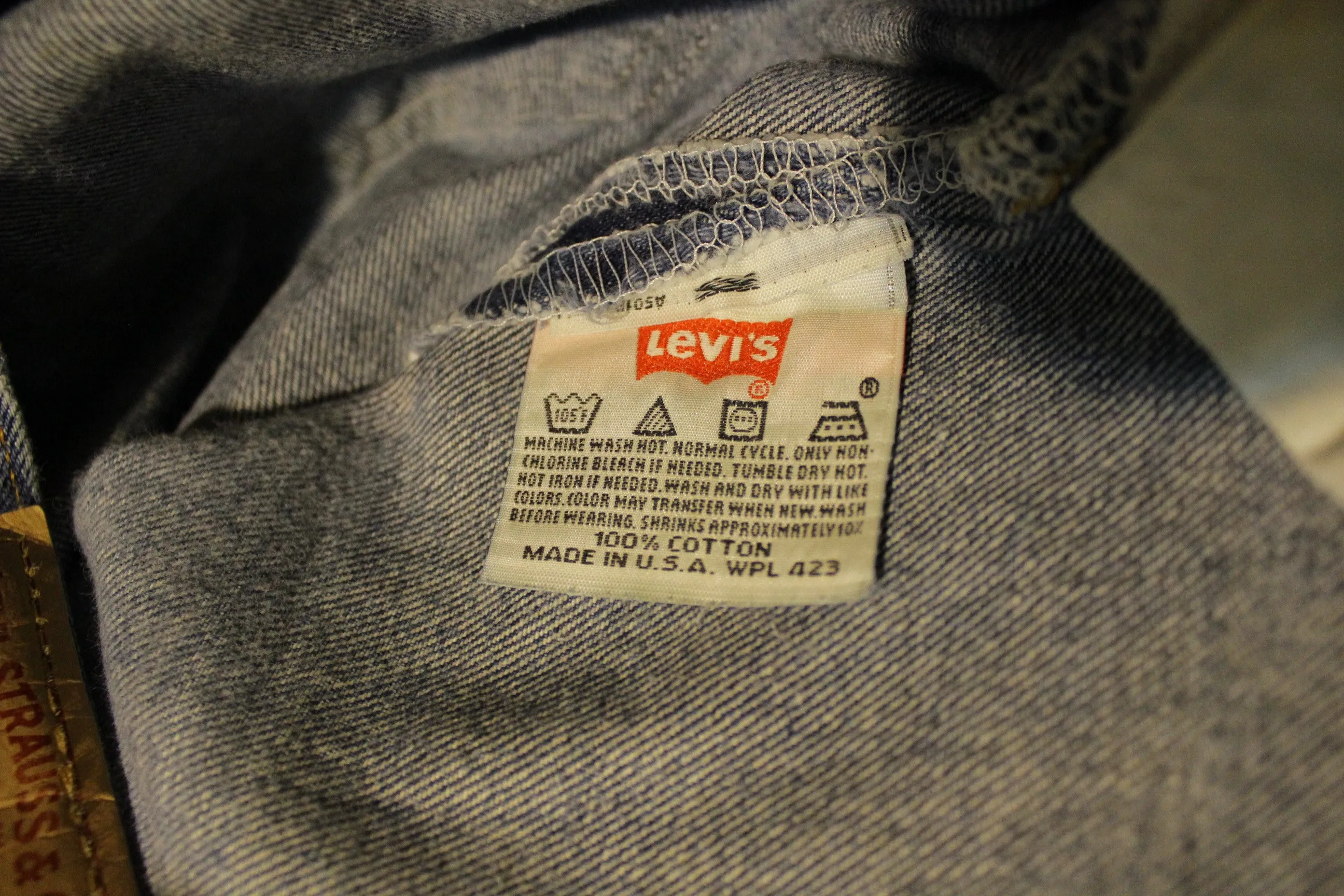 90s Levis 501 Button Fly Jeans. Vintage, Made in USA 501xx Waist 34