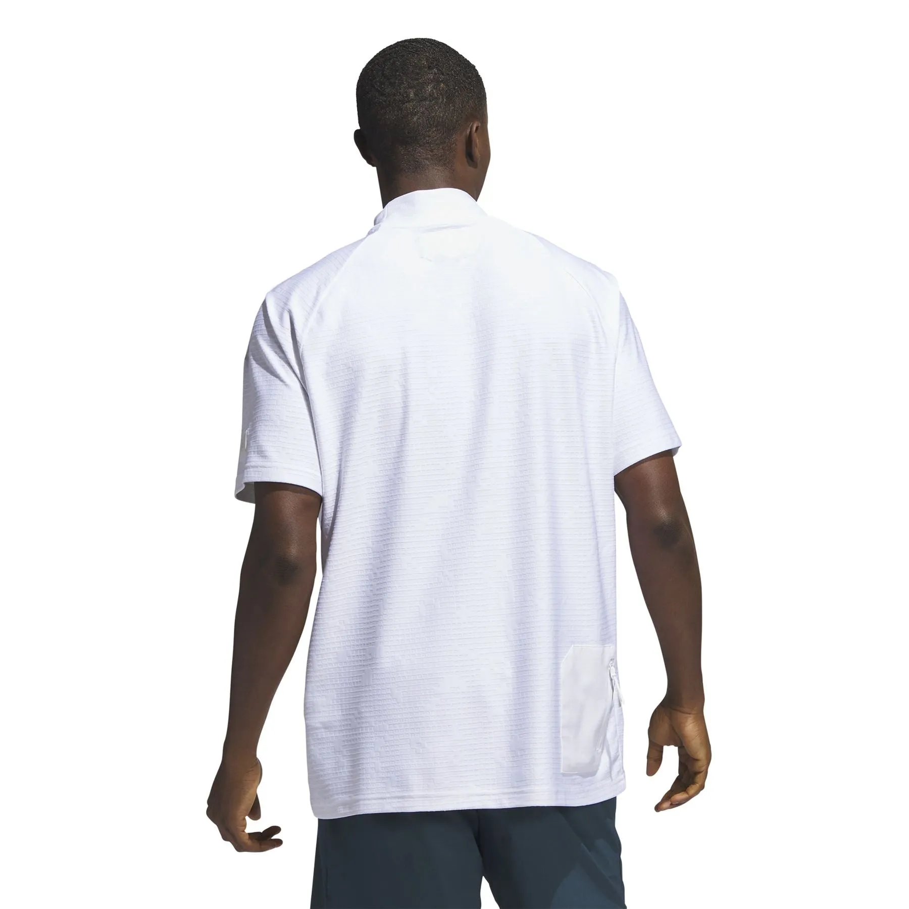 Adicross Mock Neck Polo White - AW23