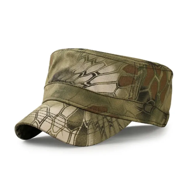 Adjustable Classic Camouflage Cotton Flat Top Cadet Patrol Army Military Hat