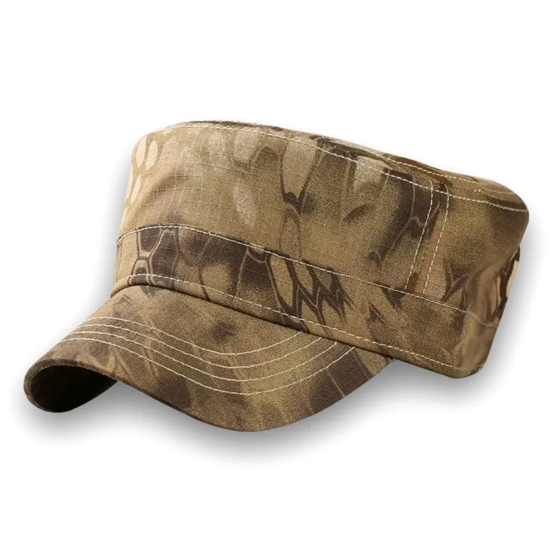 Adjustable Classic Camouflage Cotton Flat Top Cadet Patrol Army Military Hat