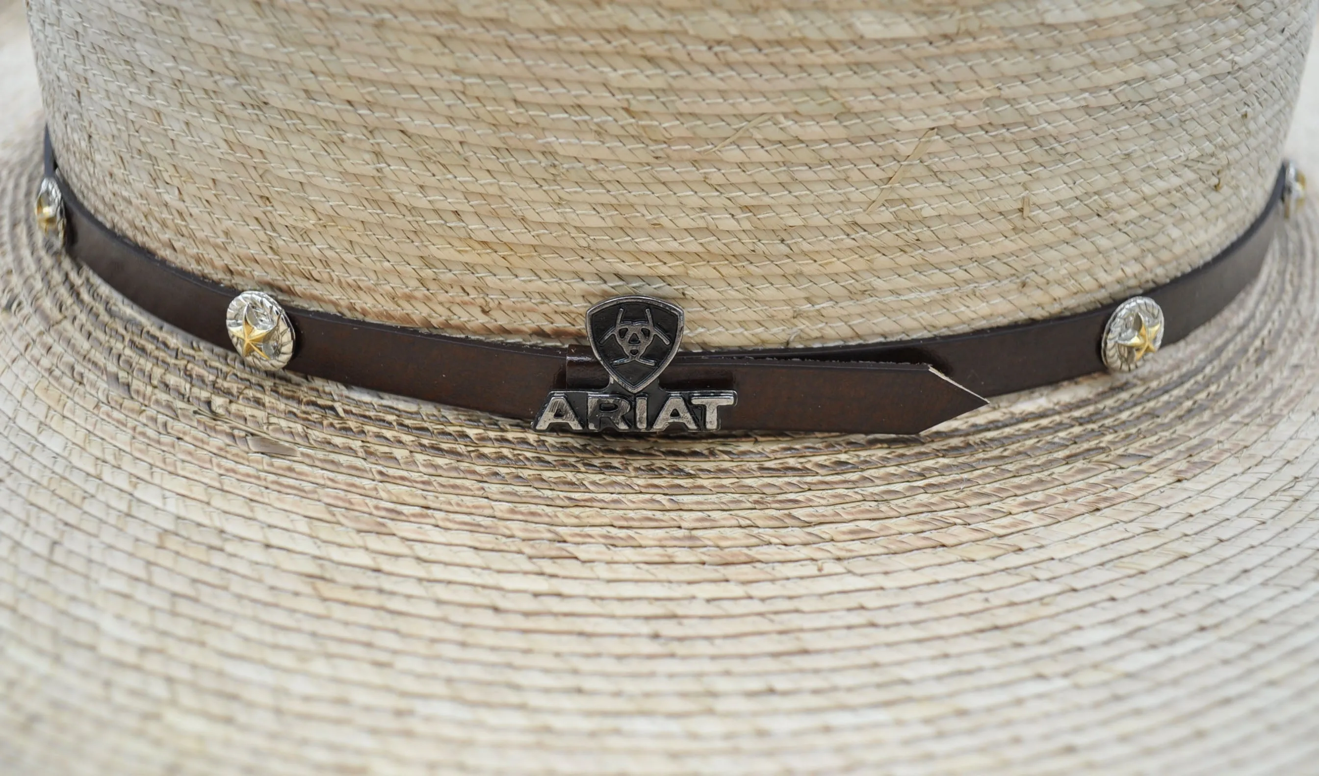 Ariat Palm Leaf Straw Cowboy Hat