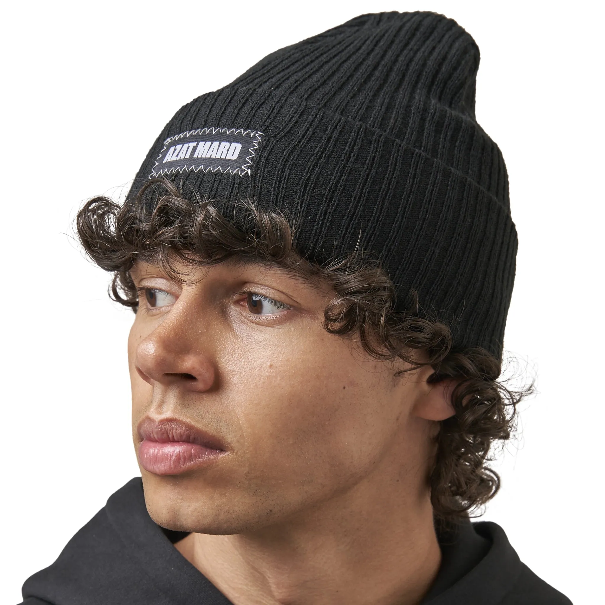 Azat Mard Black Beanie Hat