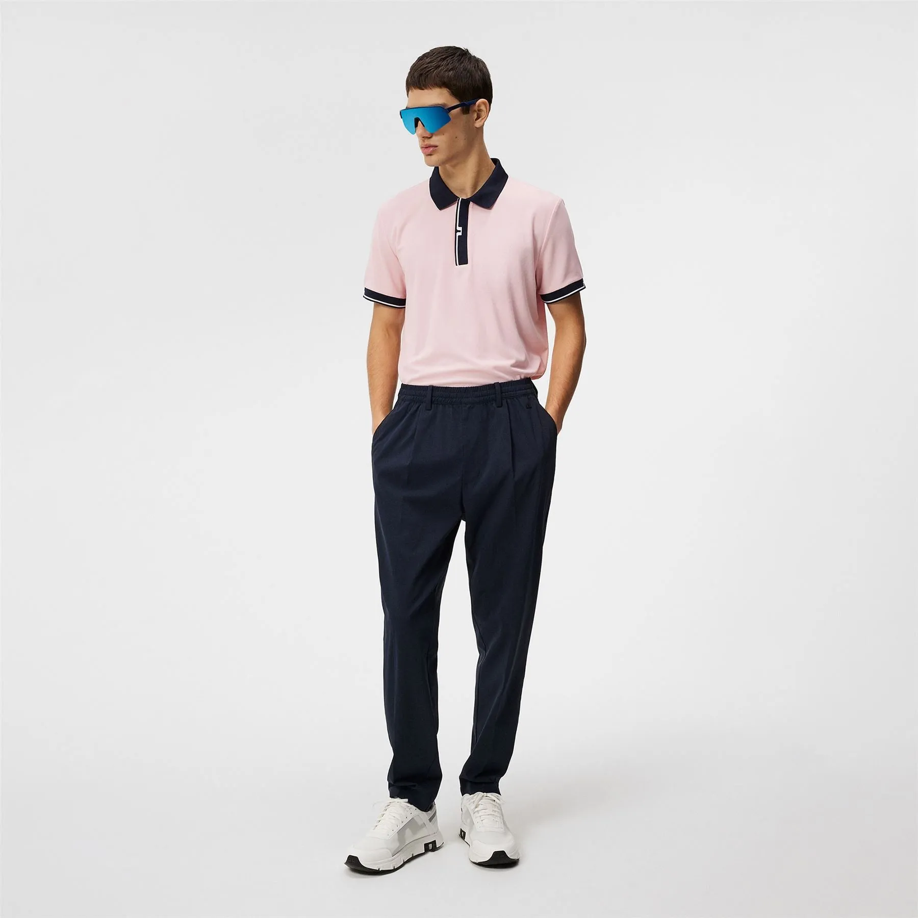 Bay Slim Fit Sport Pique Polo Powder Pink - SS24