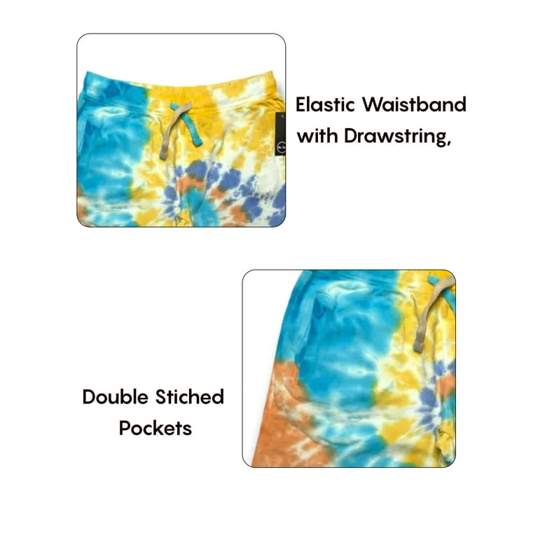 Ben Din Tie Dye Shorts Men |Quick Dry Tie Dye Swim Trunks for Men | Work Out Sweat-Absorbing |Beach Shorts for Bathing