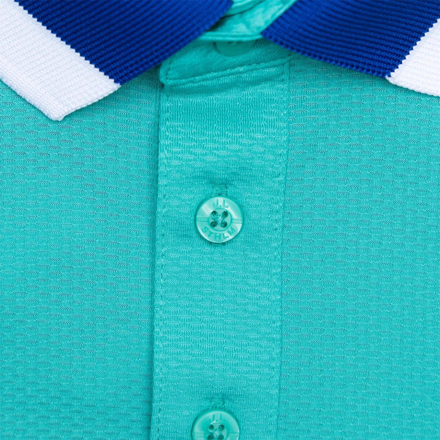 Benji Regular Tech Mesh Polo Bright Aqua - SU23