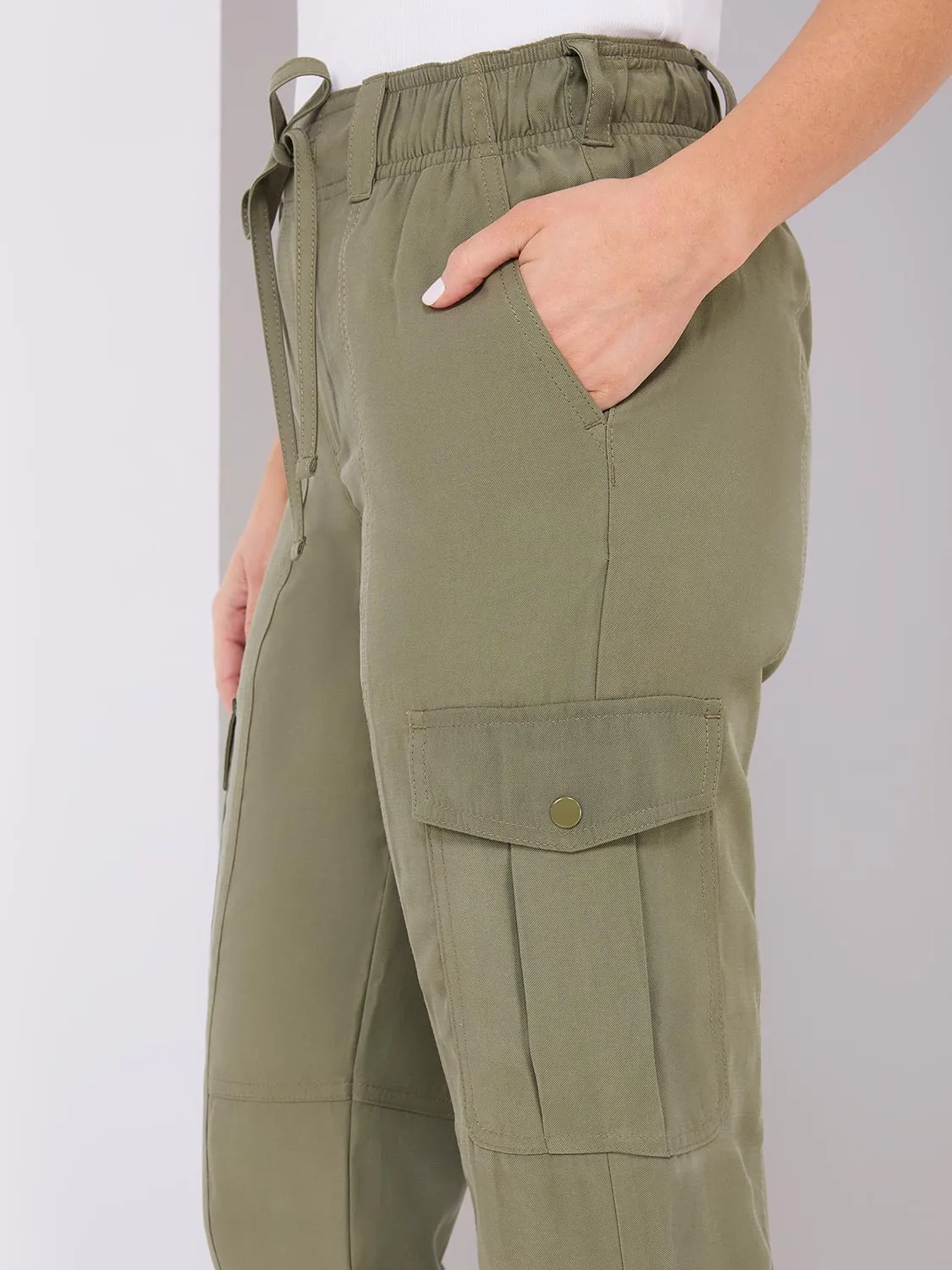 Cargo Capri Pants