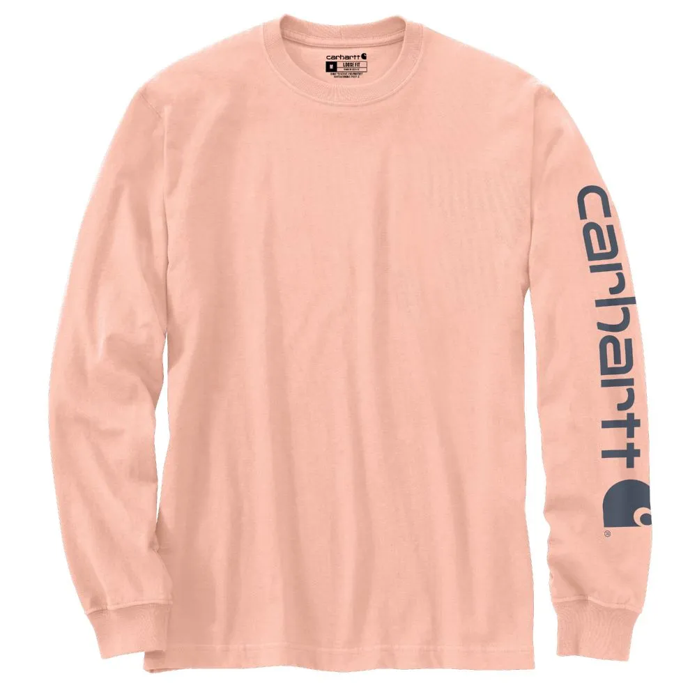 'Carhartt' Men's Heavyweight Sleeve Logo T-Shirt - Tropical Peach