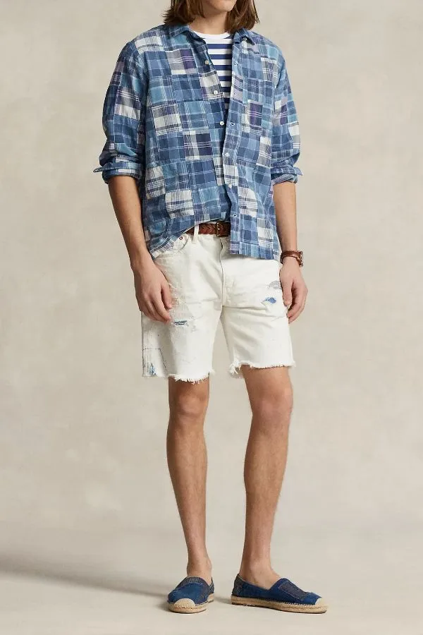 Classic Fit Madras Camp Shirt