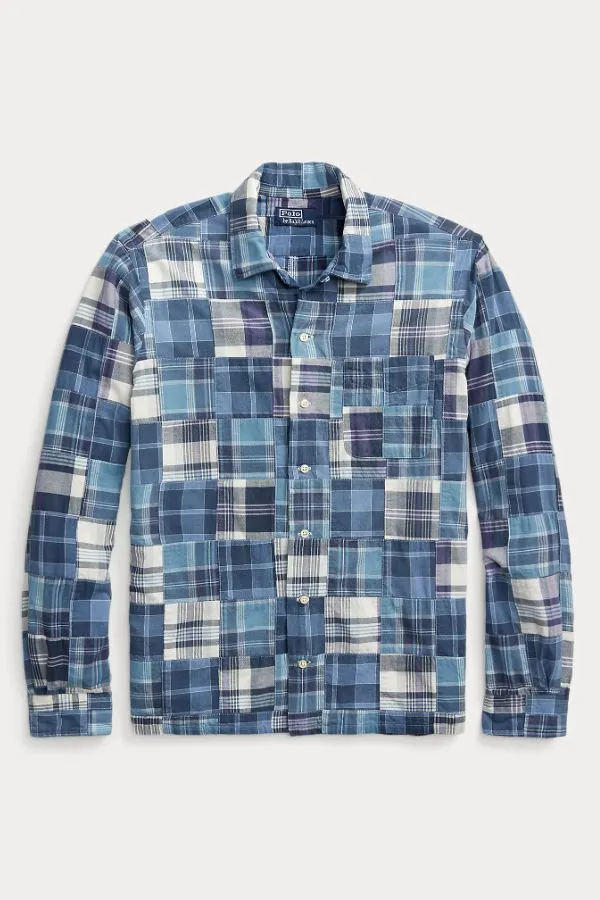 Classic Fit Madras Camp Shirt