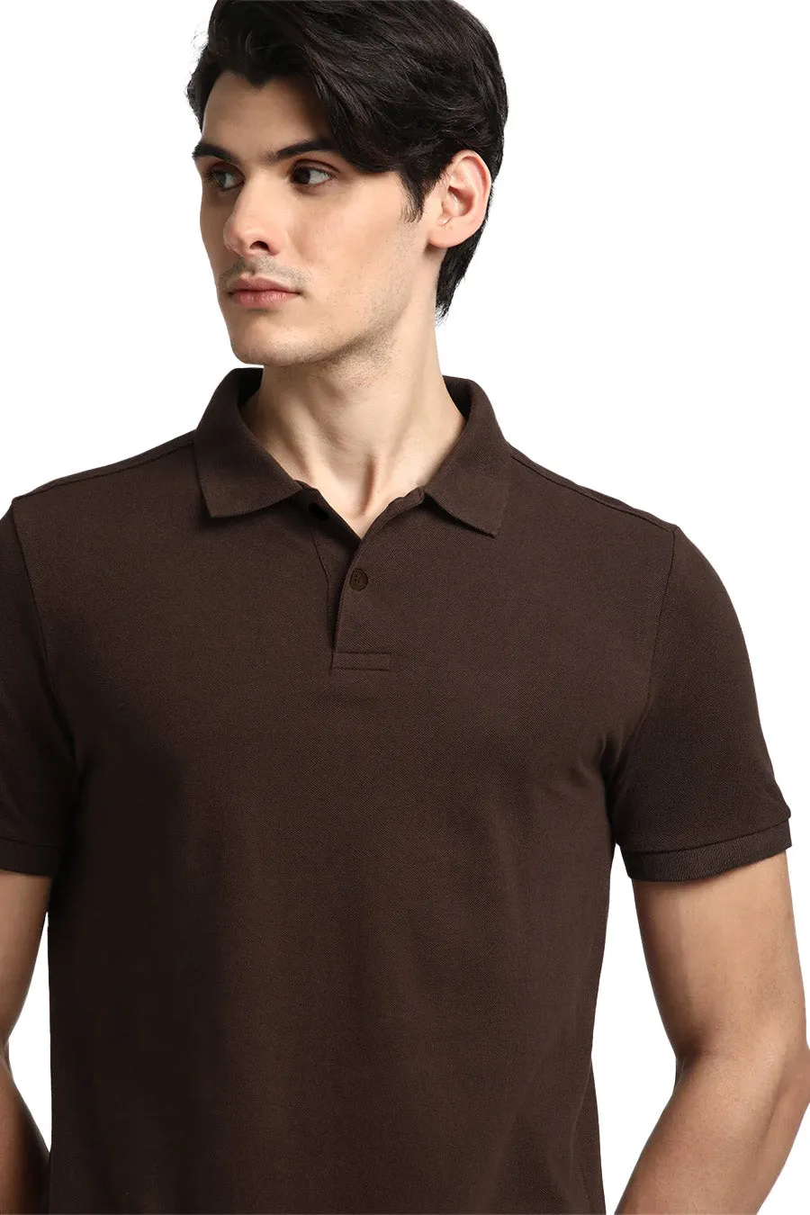 Classic Polo in Coffee Brown