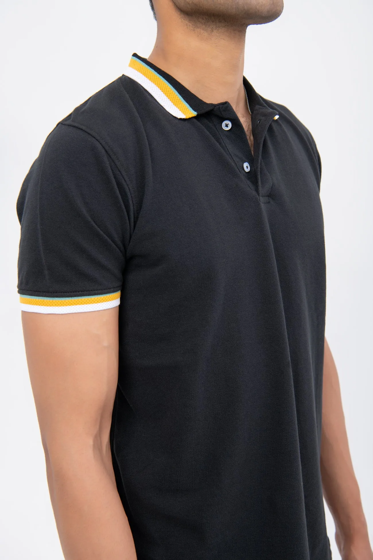 CONTRAST SHORT SLEEVE POLO SHIRT