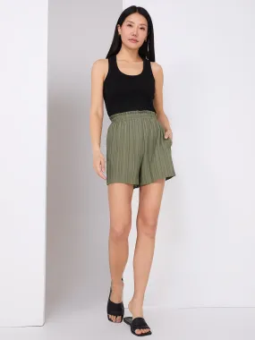 Crinkle Textured Shorts