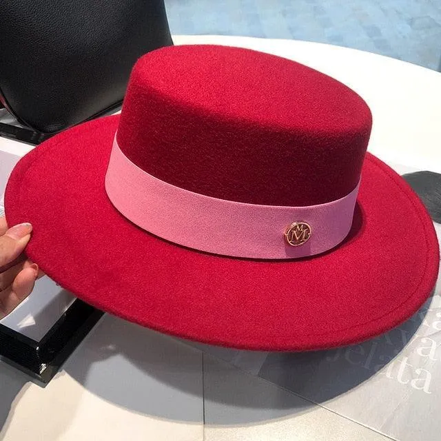 Elegant Fedora Hats for Women - Flat Top