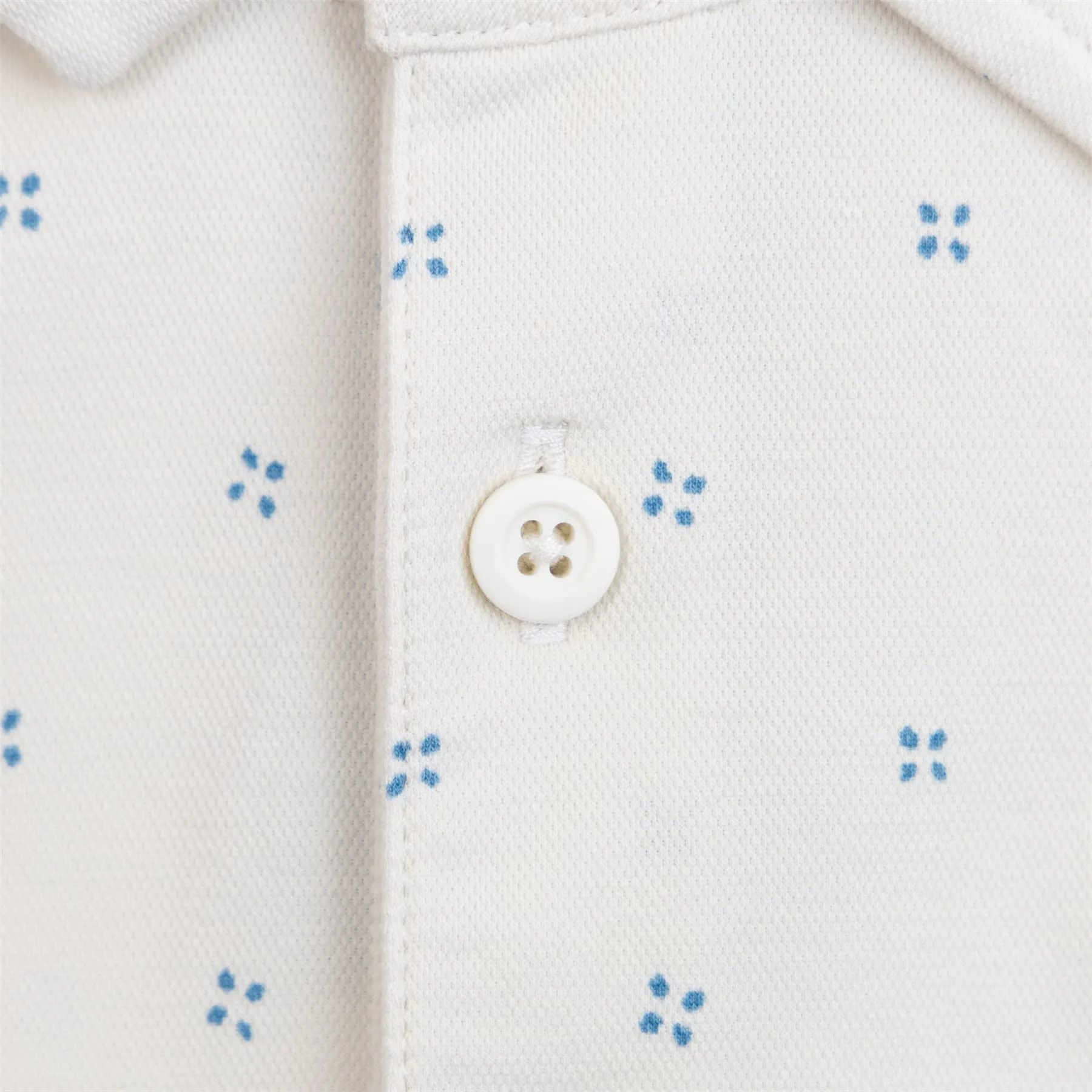 Evolution Stretch Print Polo Quad Dash/Antique White - SS24