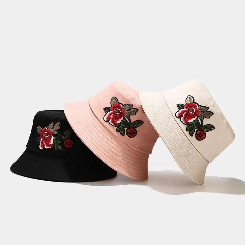 Fashion Cotton Embroidery Bucket Hat