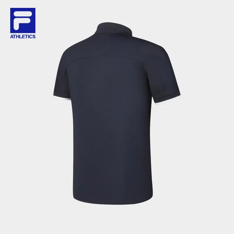 FILA CORE ATHLETICS TENNIS Men Short Sleeve Polo (Navy / White)