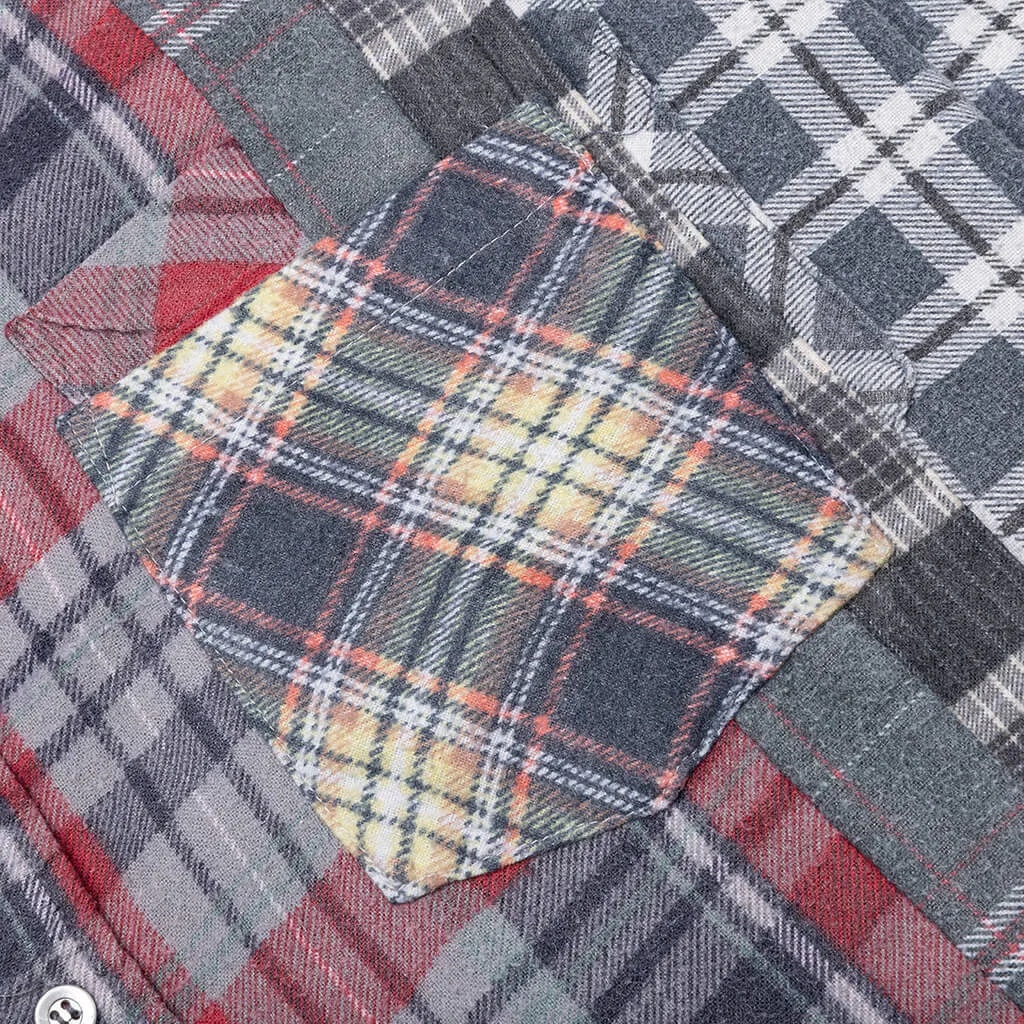 Flannel Shirt 7 Cuts Reflection Shirt - Assorted