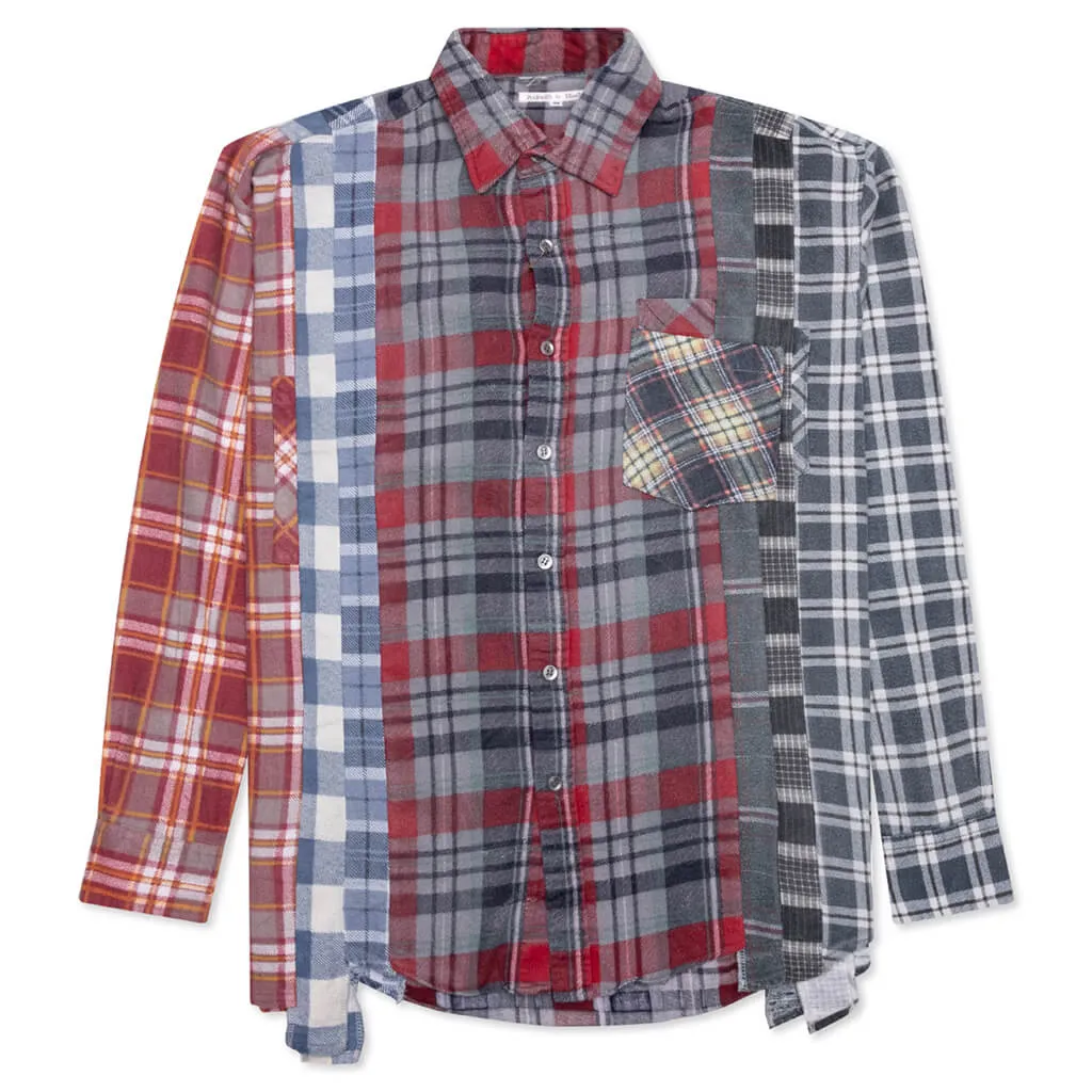 Flannel Shirt 7 Cuts Reflection Shirt - Assorted