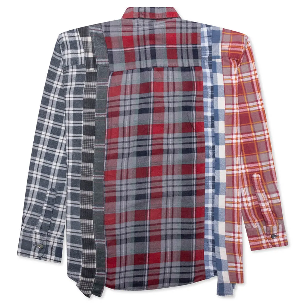 Flannel Shirt 7 Cuts Reflection Shirt - Assorted