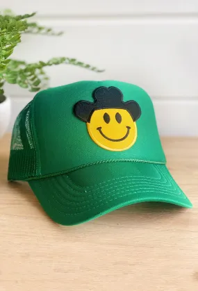 Happy Cowboy Trucker Hat in Green