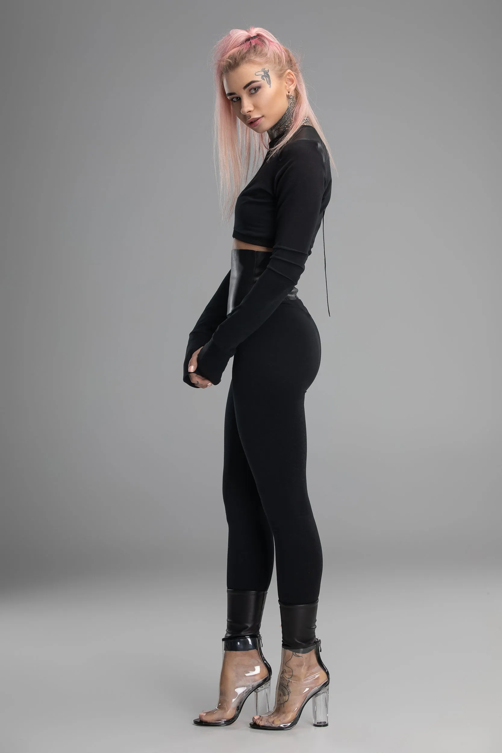 High waist corset leggings