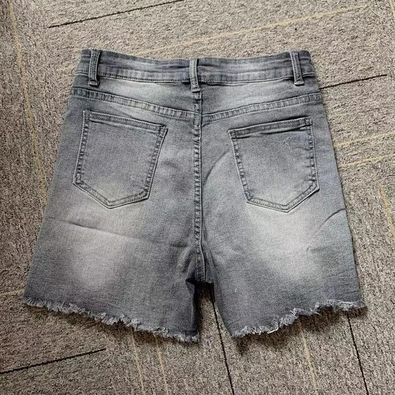 High Waist Denim Shorts Jeans ashed Sexy Female Summer Shorts