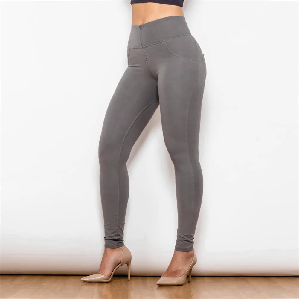 High Waist Olive Knitted Leggings