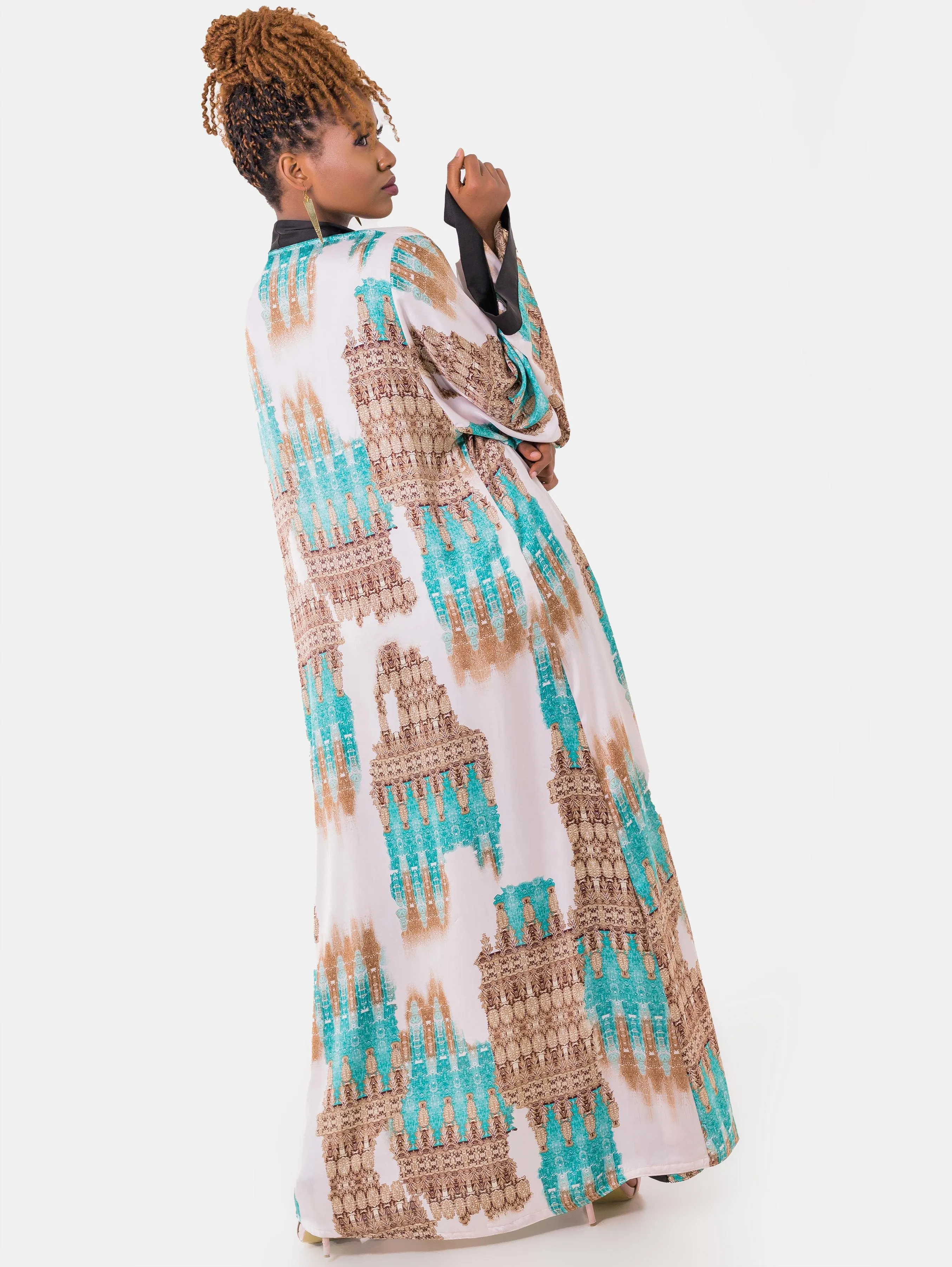 Hijabeefied Regular Travelling Kimono - Sea Green