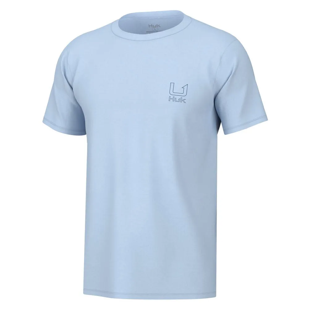 'Huk' Men's Salute Tee - Ice Water