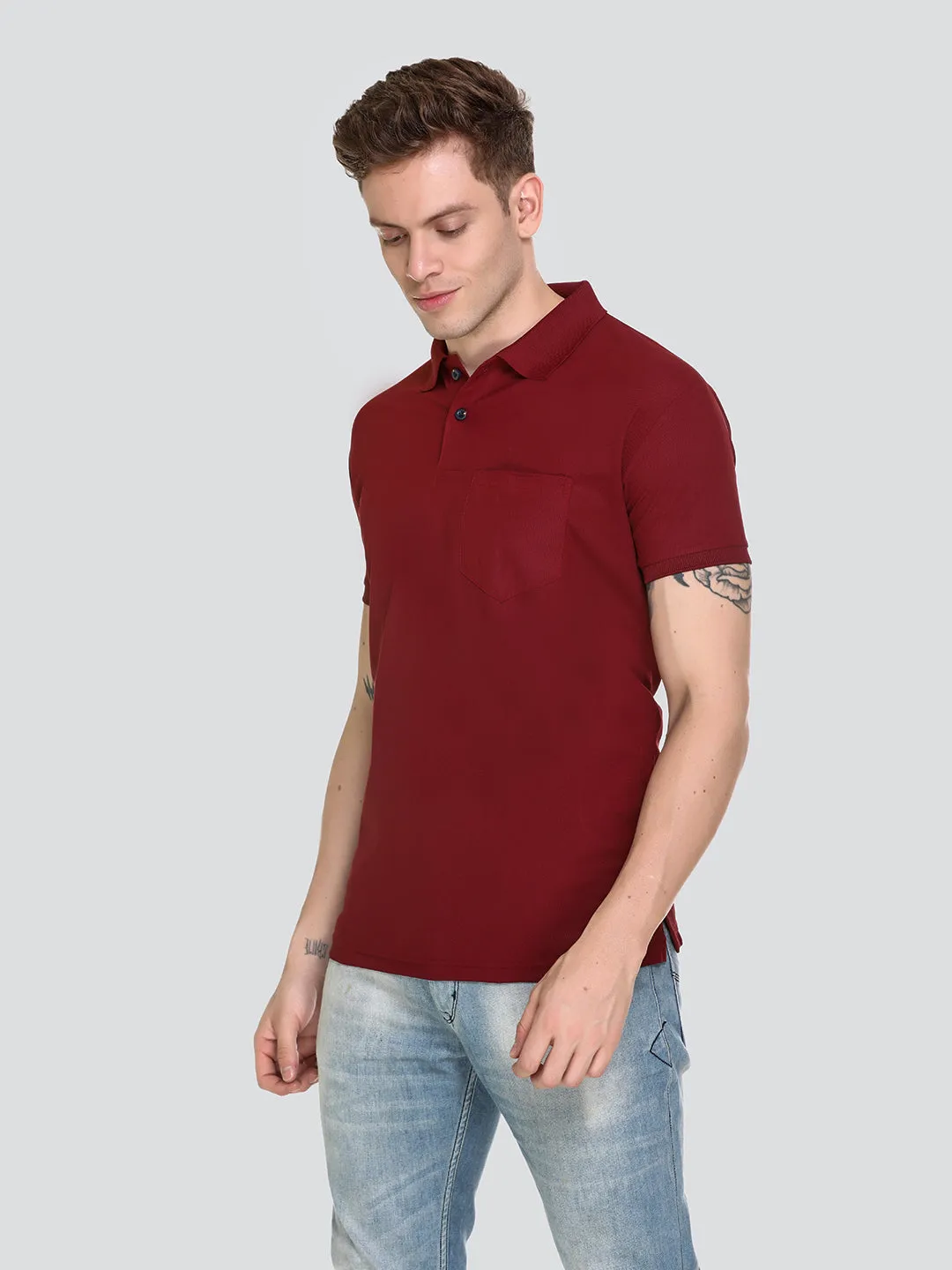 Jinxer Men Dry Fit Polo Tshirt