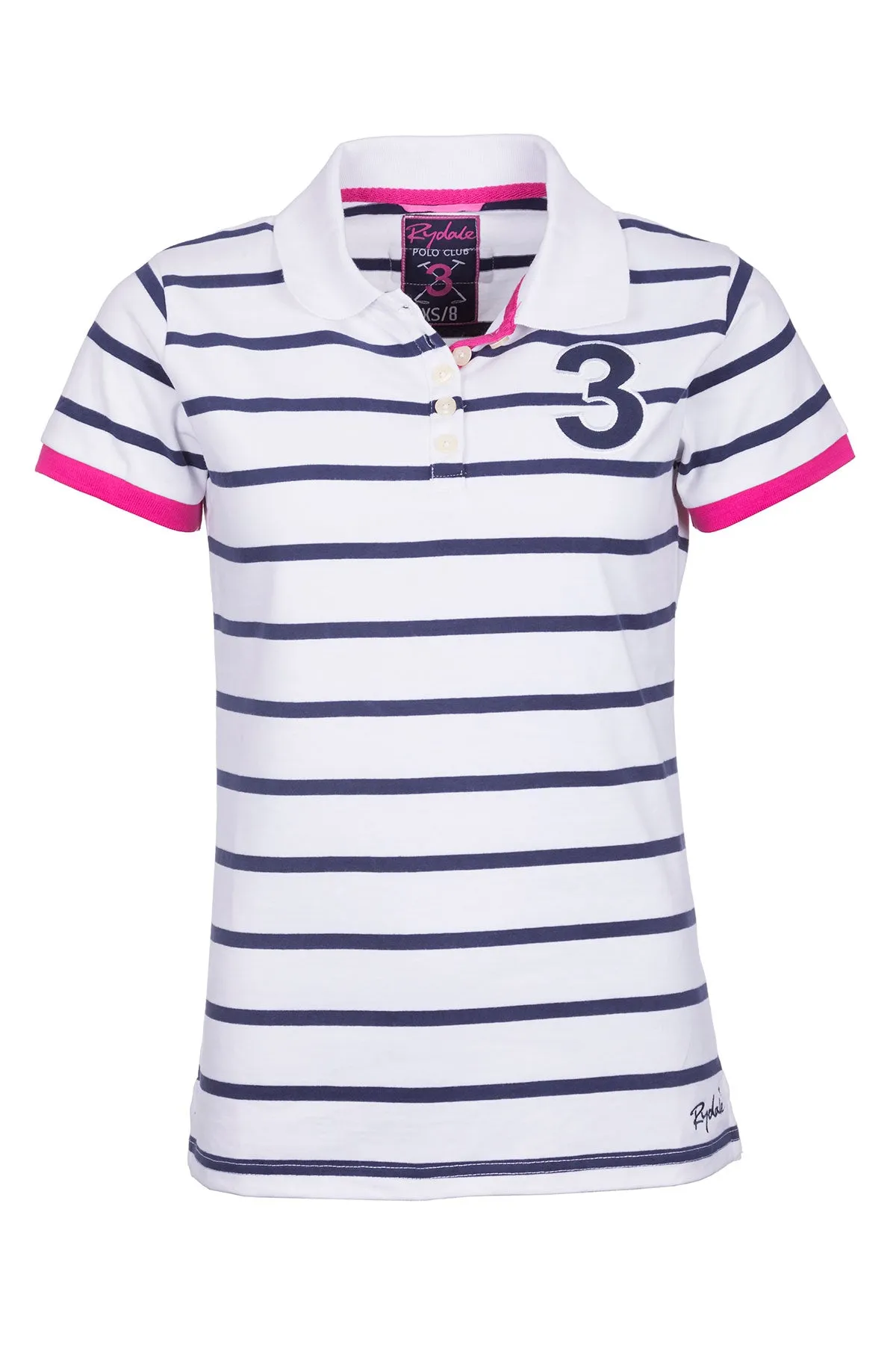 Ladies Haxby Hooped Polo Shirt