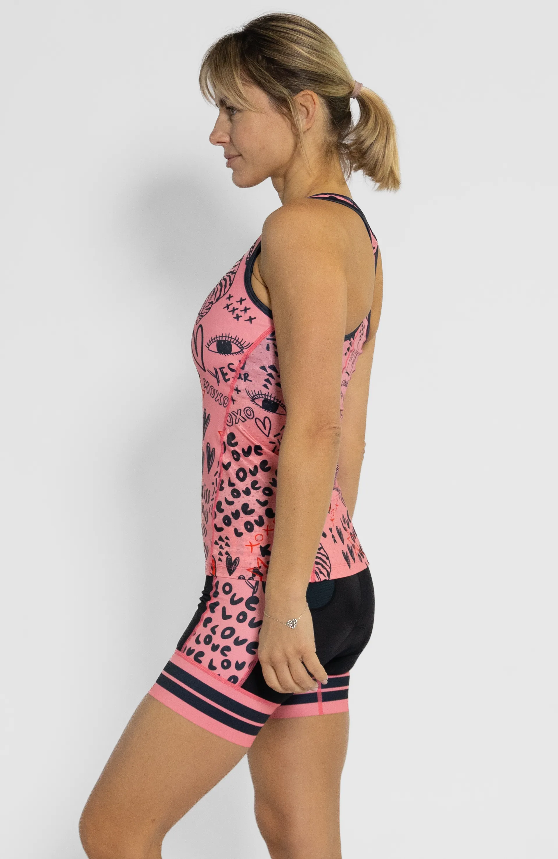 Love Bomb Women's Braless Triathlon Tank