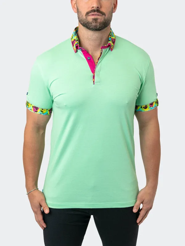 Maceoo Stretch Short-Sleeve Polos | Polo MozartSolid 24 Green