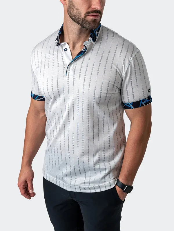 Maceoo Stretch Short-Sleeve Polos | Polo Mozarttrasport White