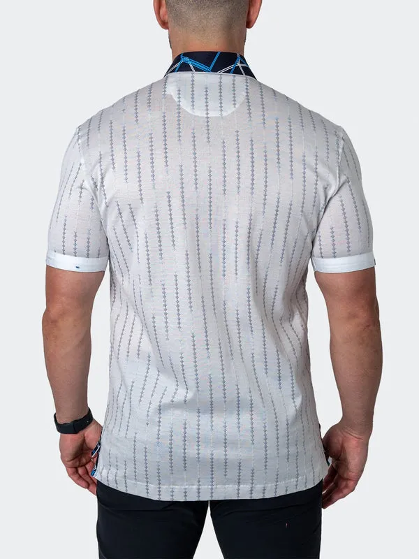 Maceoo Stretch Short-Sleeve Polos | Polo Mozarttrasport White