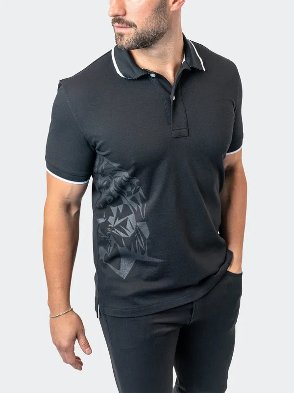 Maceoo Stretch Short-Sleeve Polos | Polo TipTokyo Black