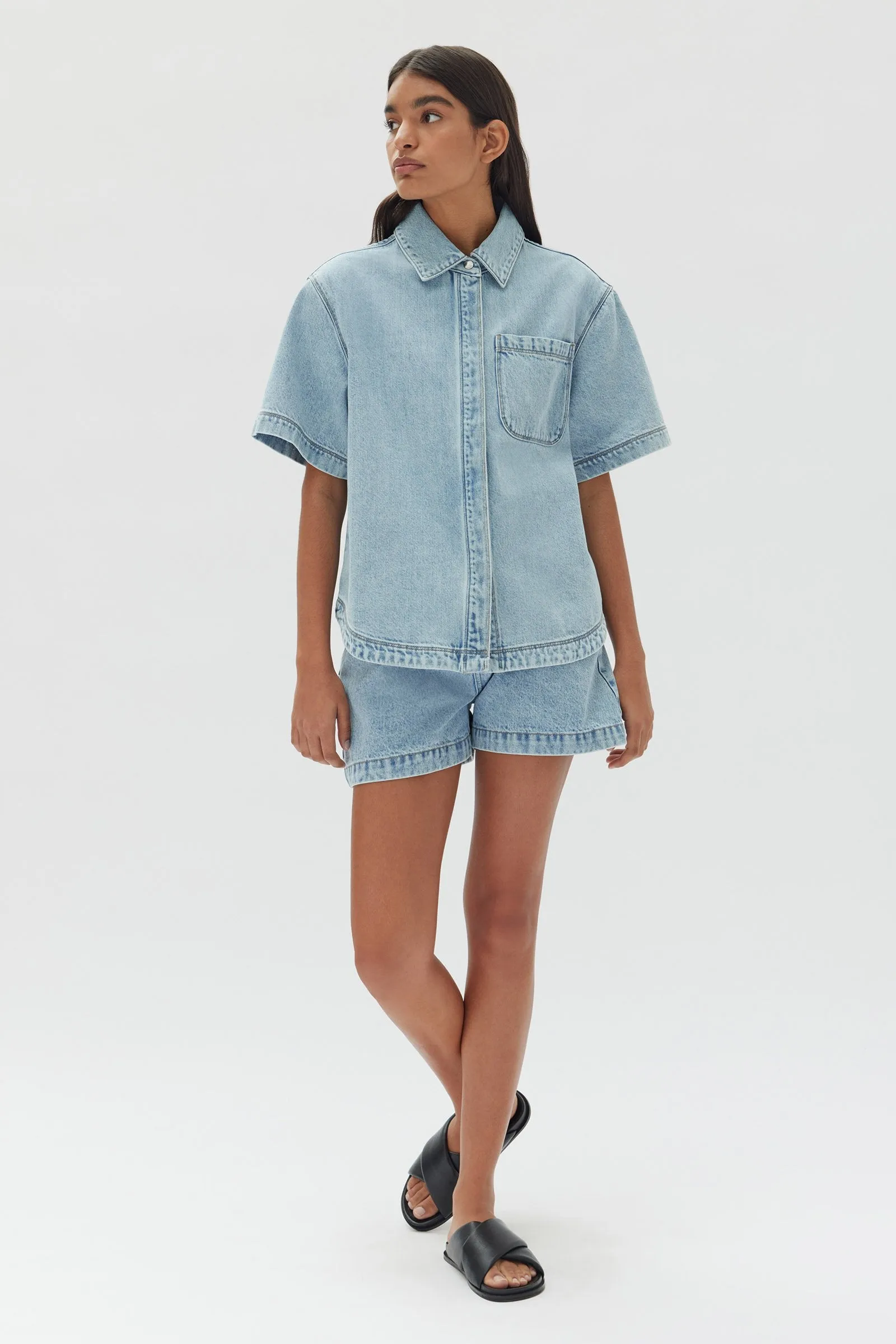 Marlow Boxy Denim Shirt