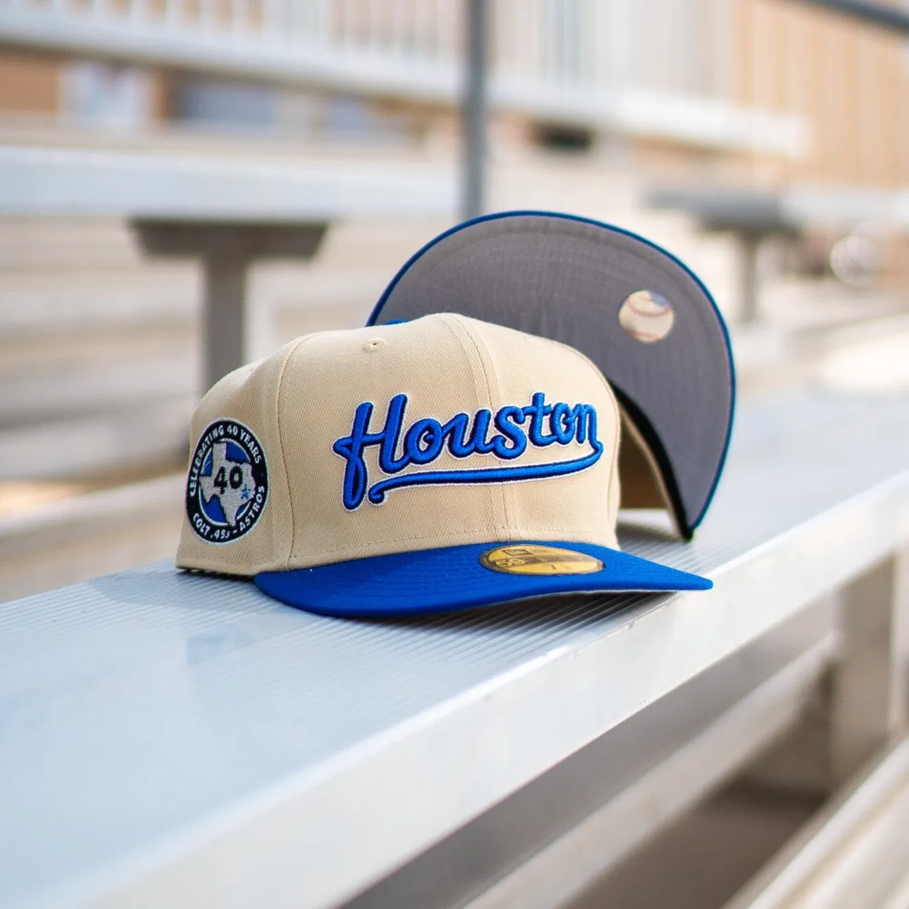 New Era Houston Astros 40th Anniversary Grey UV (Vegas Gold/Blue)