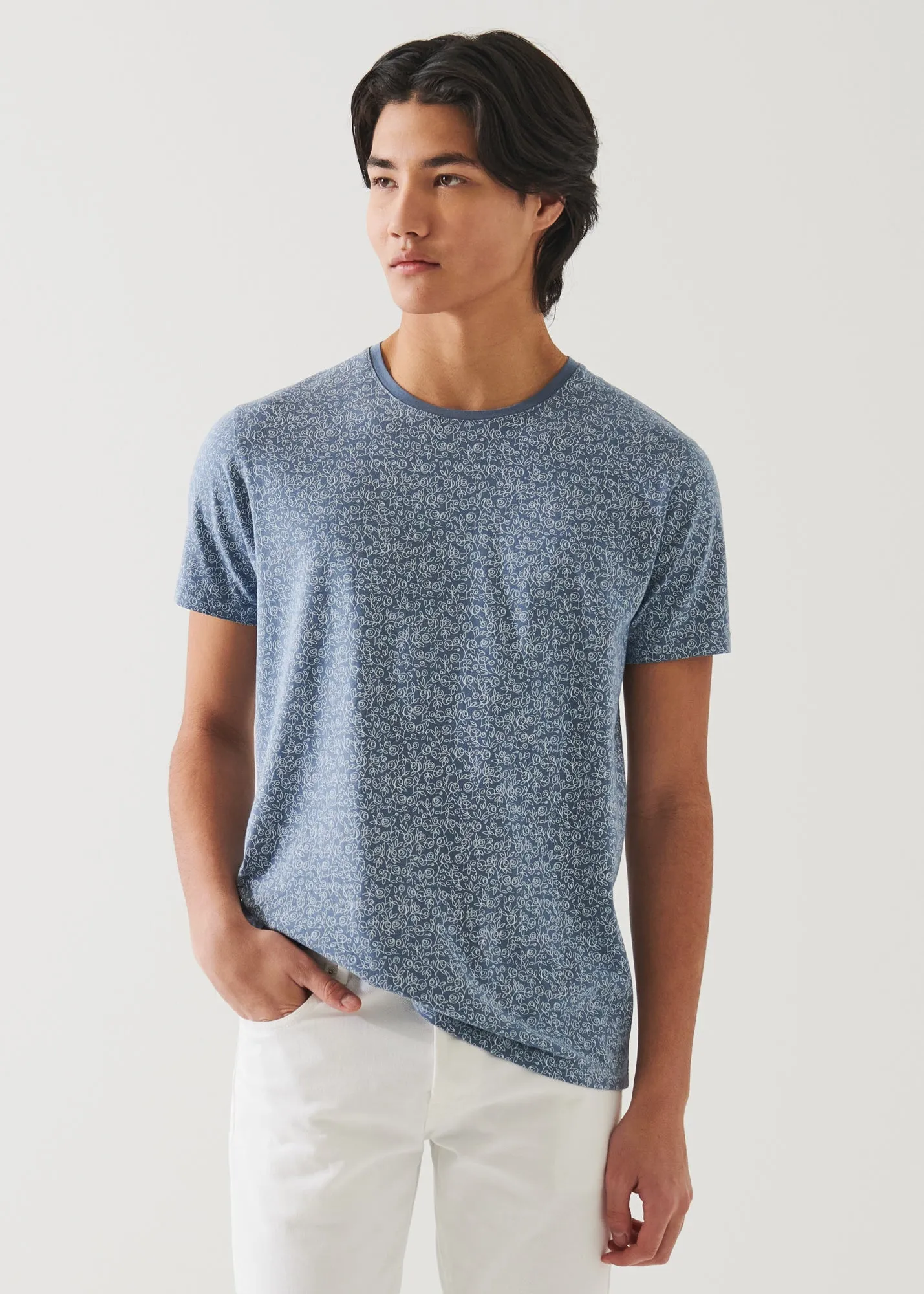 PIMA COTTON STRETCH PRINTED T-SHIRT