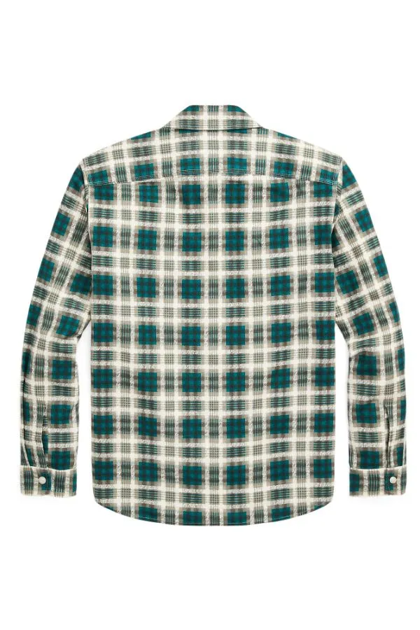 Plaid-Print Chamois Workshirt