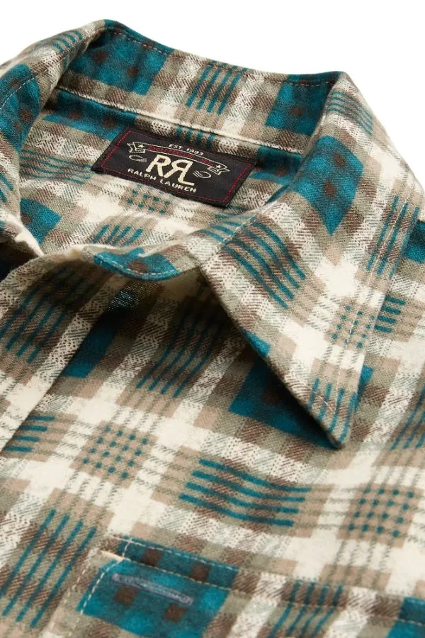 Plaid-Print Chamois Workshirt