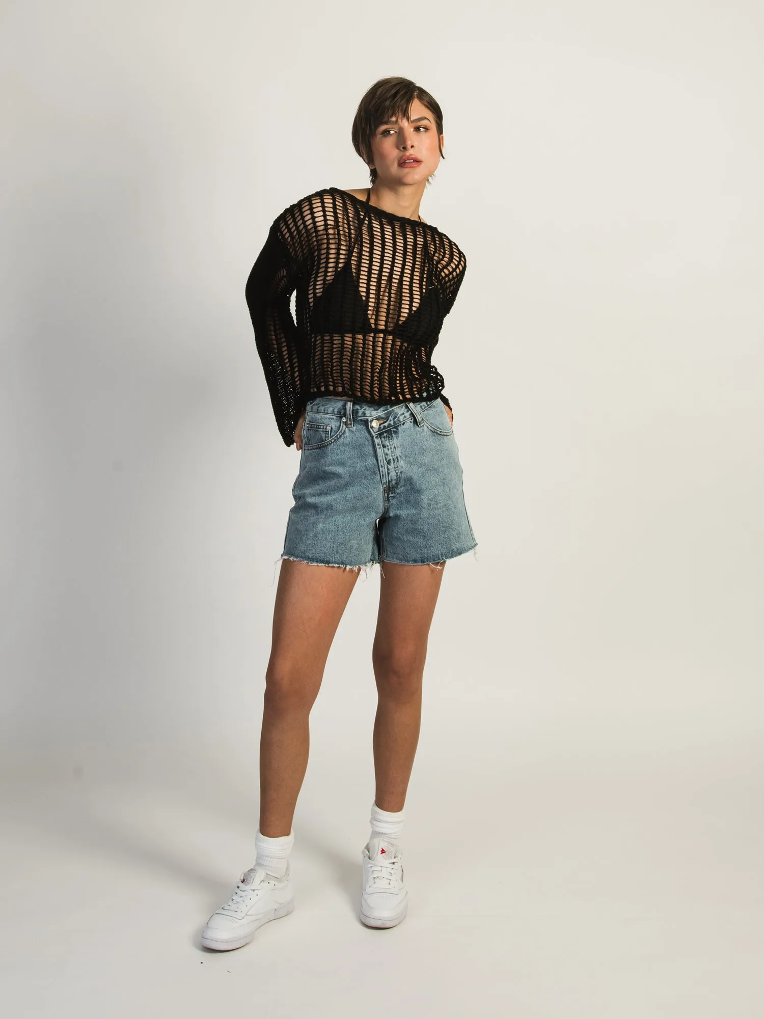 PRINCESS POLLY XENA DENIM SHORTS