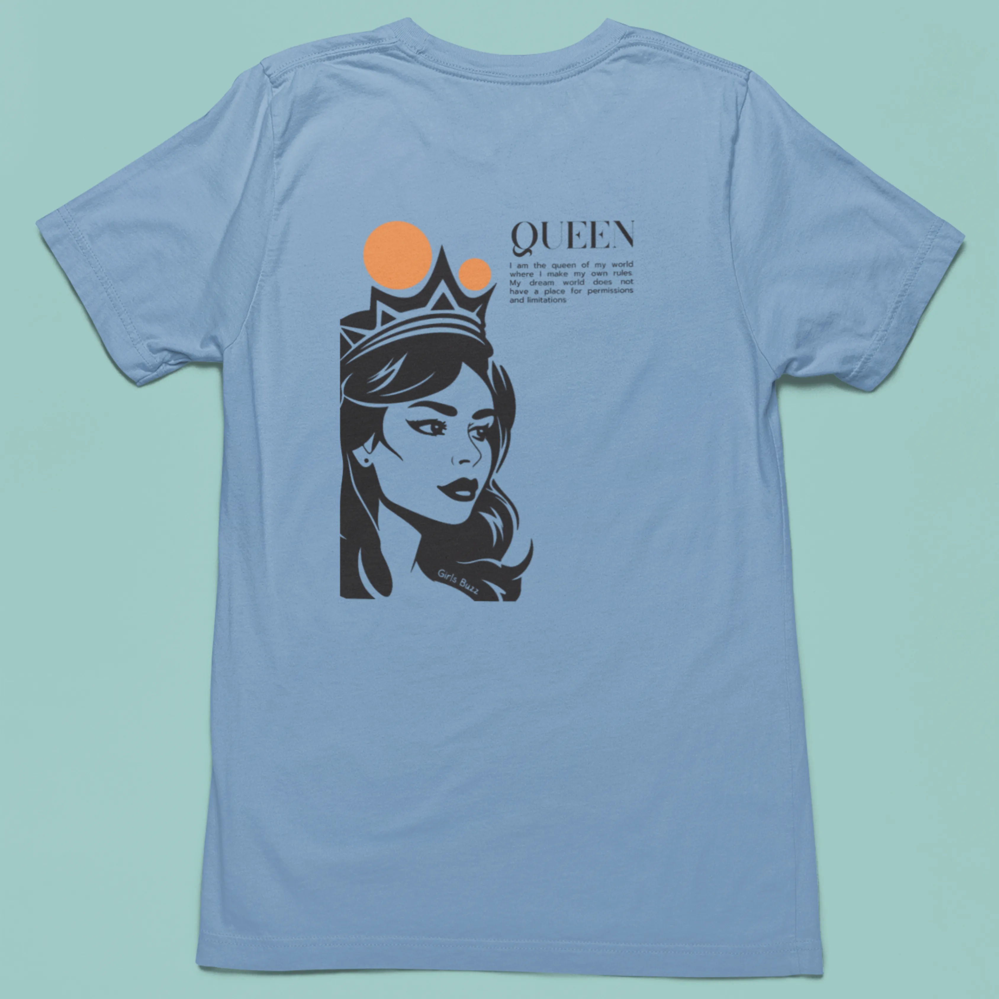 Queen Back Printed OversizedTee