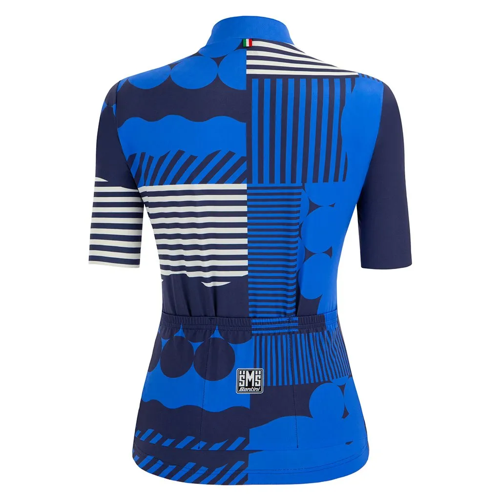 Santini Womens Giada Optic Jersey - Blue