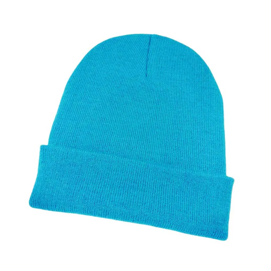 Solid Knit Beanie Hat