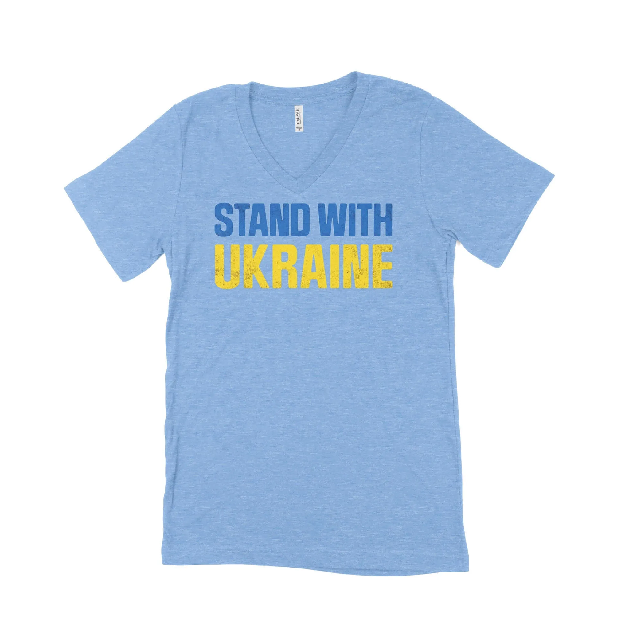 Stand With Ukraine Unisex V-Neck T-Shirt